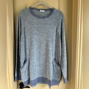 Women’s Halife Oversized Top; Blue; Size Tag Missing